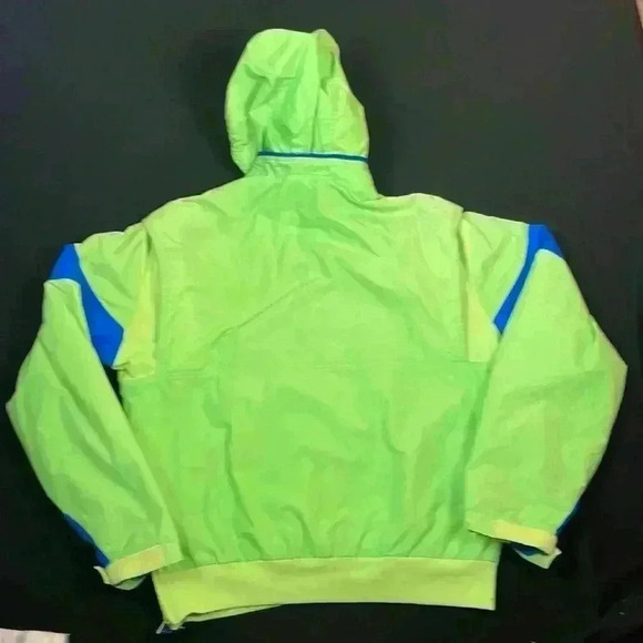 Vintage Nike 1/4 zip/button pullover, zippered hood, zipper pockets, size medium - Picture 8 of 11